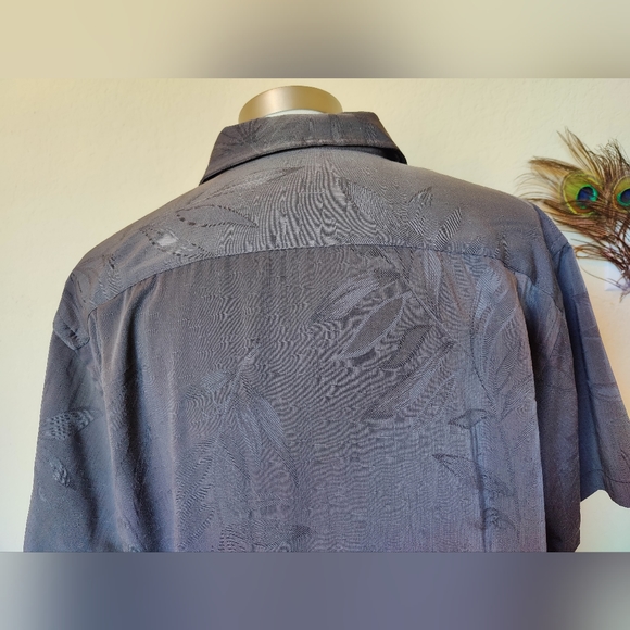 NWOT Men's Van Heusen Dark Gray Button Down Dress Shirt 🔘 (Large) 16-16.5 🖤🩶 - Picture 4 of 16